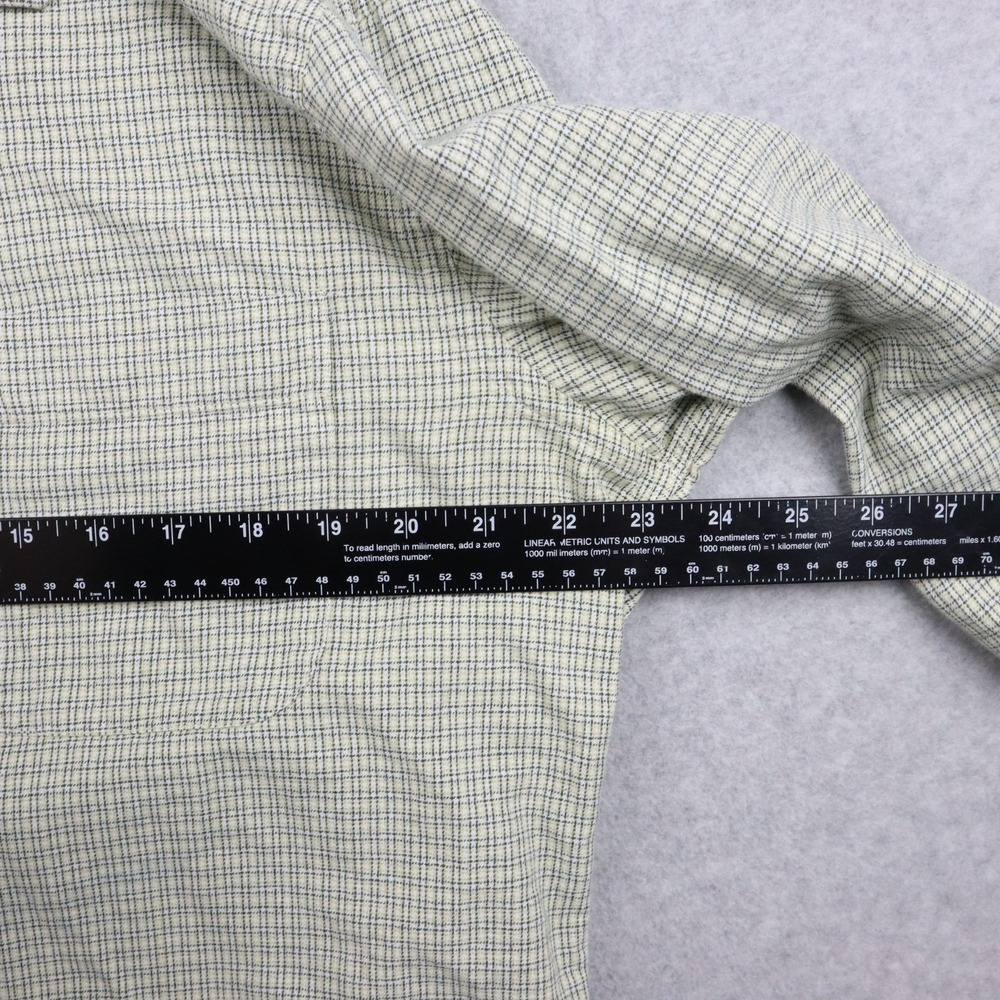 Beretta Shirt Mens Large Outdoor Casual Pocket Button Up Green Plaid Long Sleeve - Picture 6 of 11
